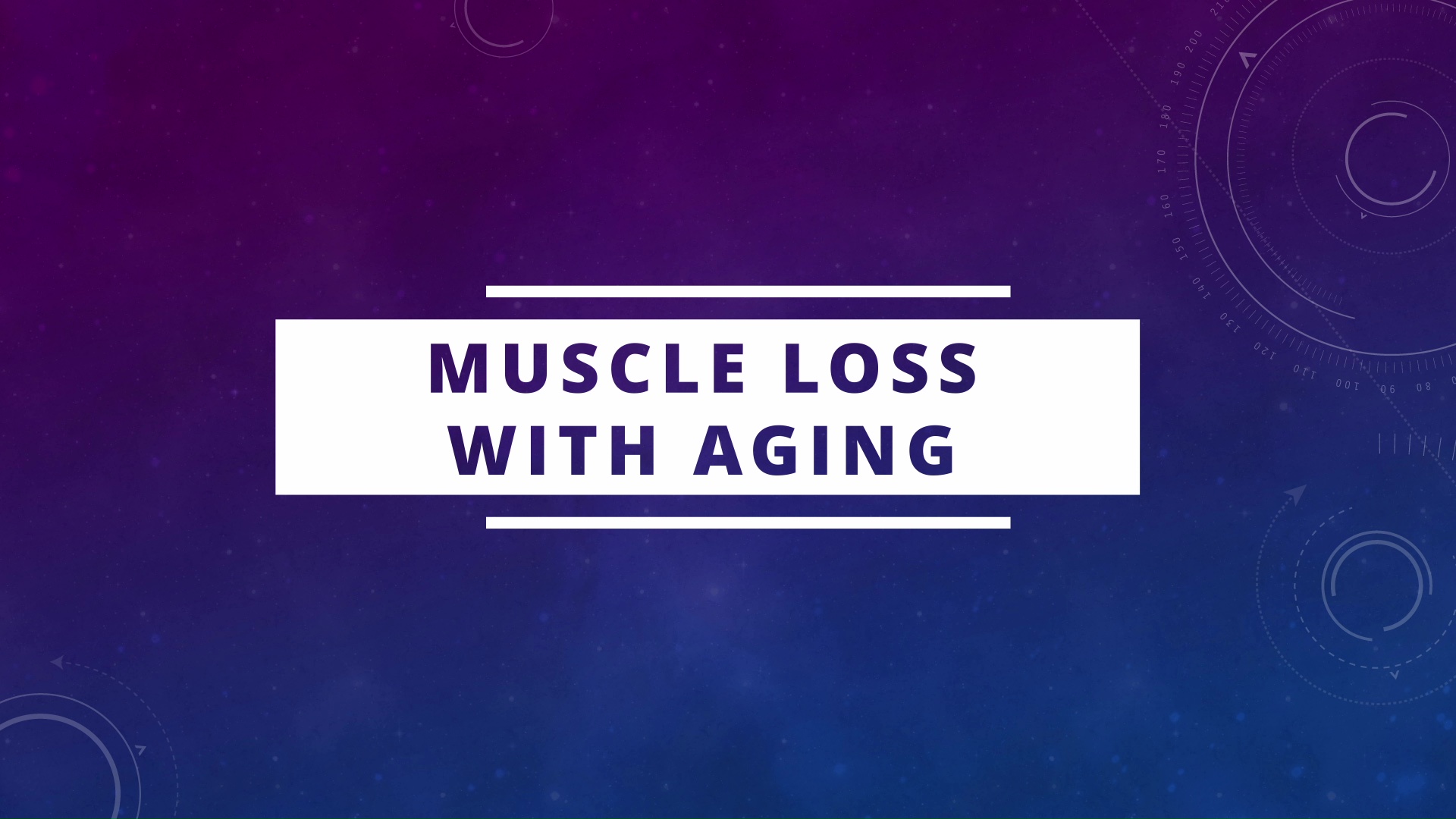 Muscle Loss With Aging